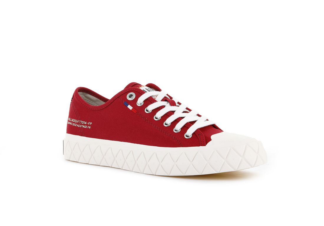 Red Kids' Palladium Palla Ace Canvas Sneakers | US-LS2369174