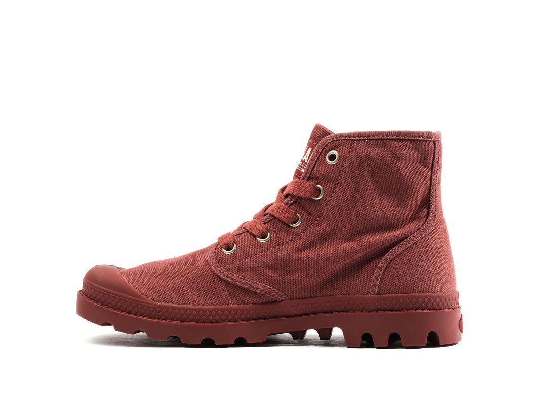 Red Women Palladium Pampa Hi Boots | US-QX6173408