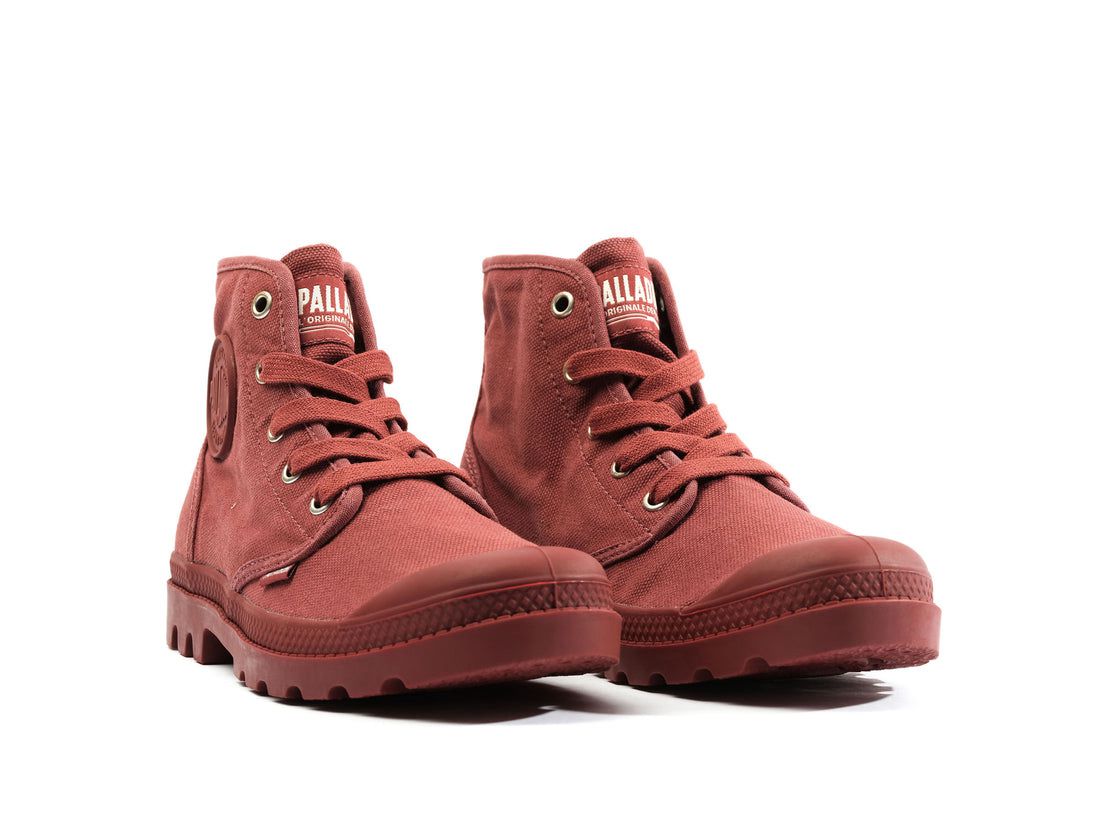 Red Women Palladium Pampa Hi Boots | US-QX6173408