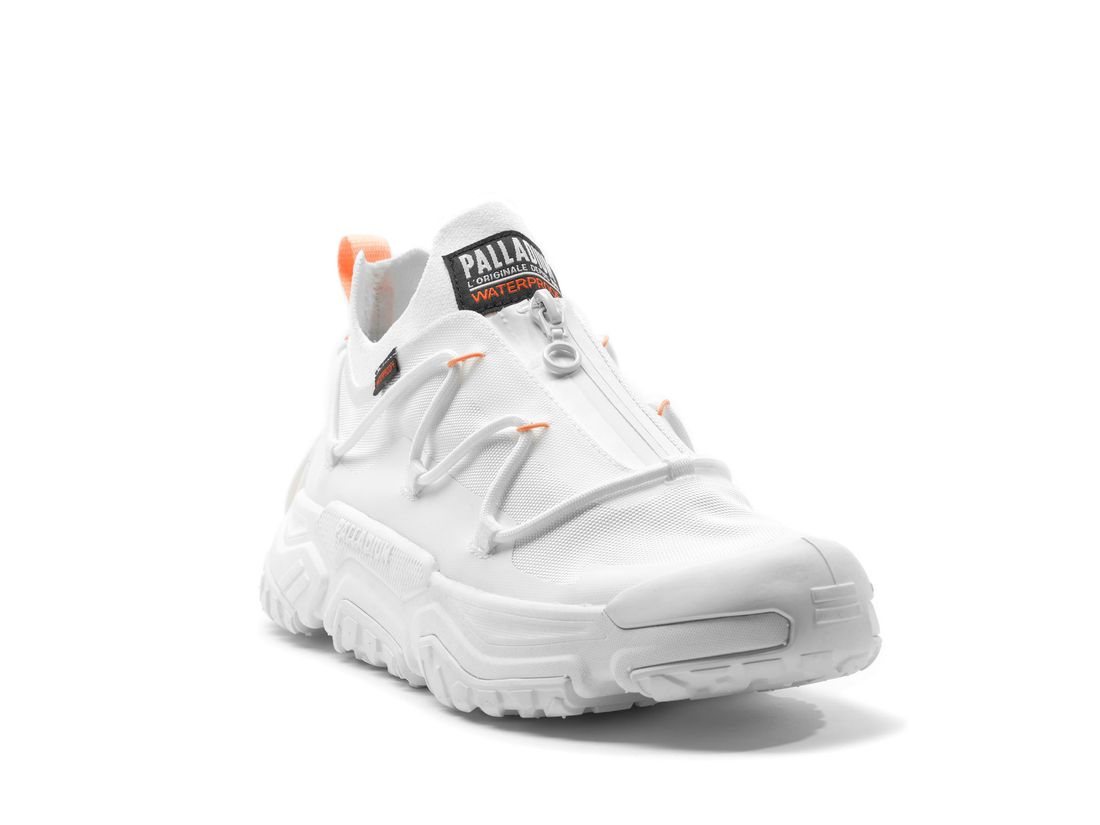 White Kids' Palladium Off grid Lo Zip Wp+ Sneakers | US-IM3472159