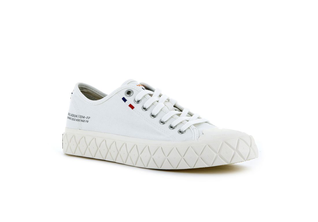 White Kids' Palladium Palla Ace Canvas Sneakers | US-RX8635902