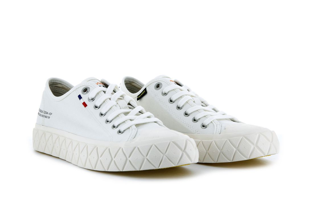 White Kids' Palladium Palla Ace Canvas Sneakers | US-RX8635902