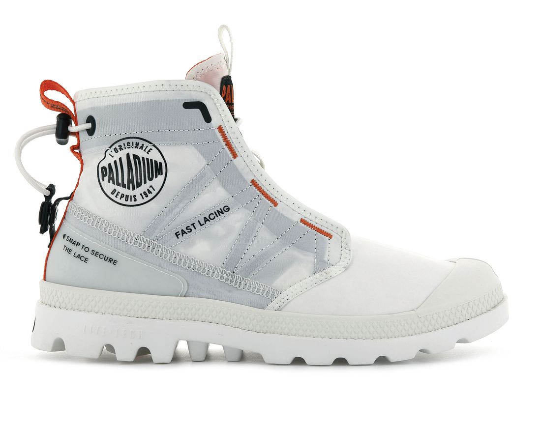 White Men Palladium Pampa Travel Lite Boots | US-WO7415803