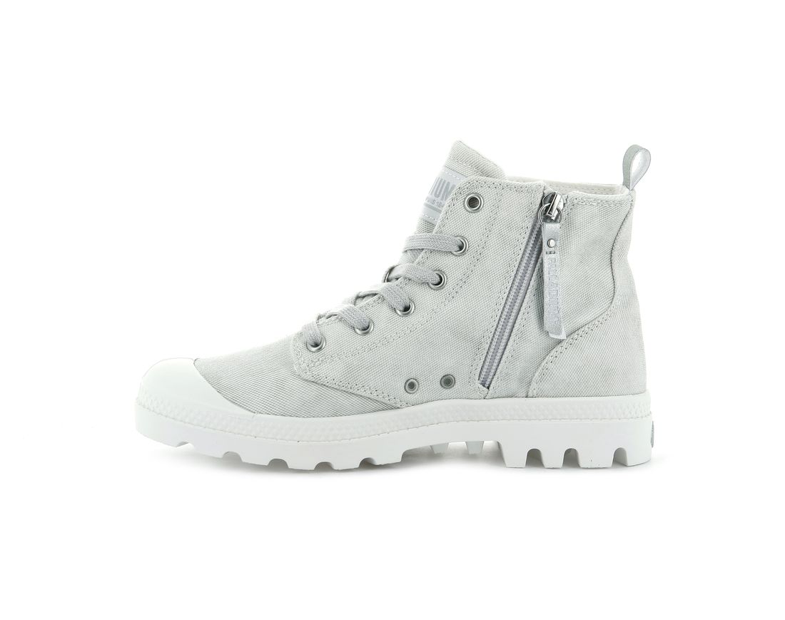 White Women Palladium Pampa Zip Desertwash Boots | US-FS8745921