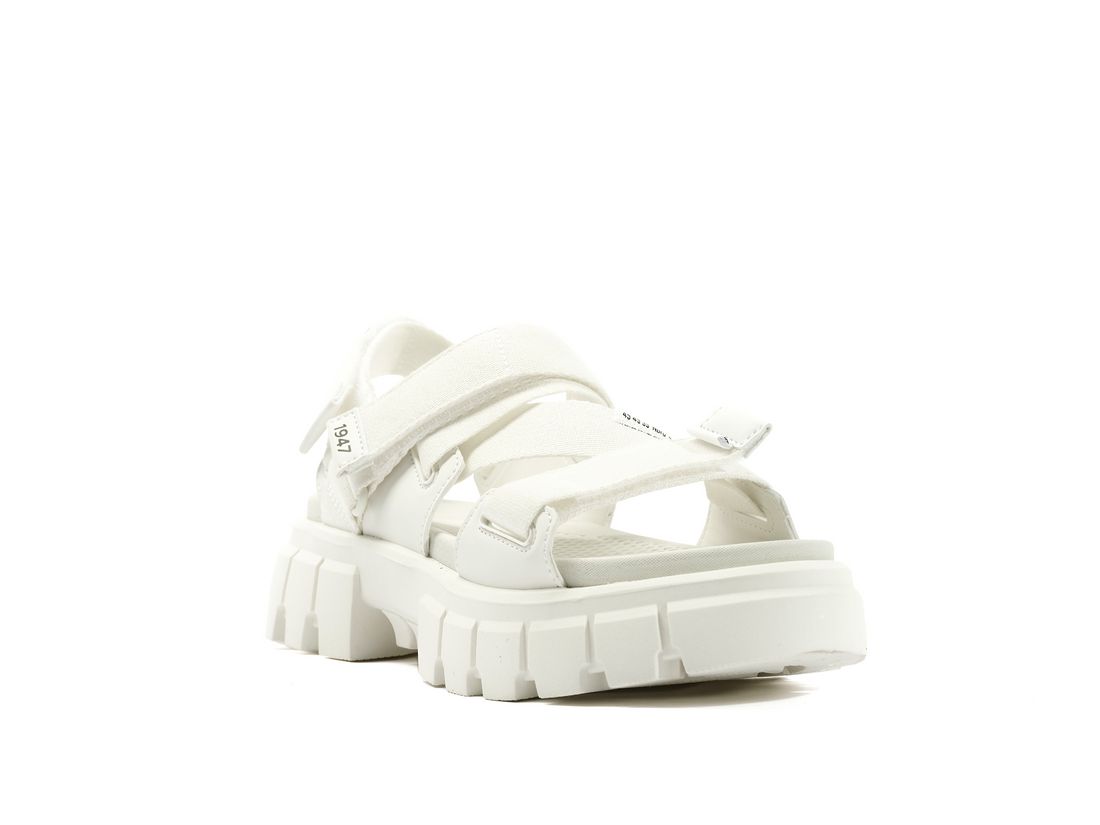 White Women Palladium Revolt Mono Sandals | US-FM7930624