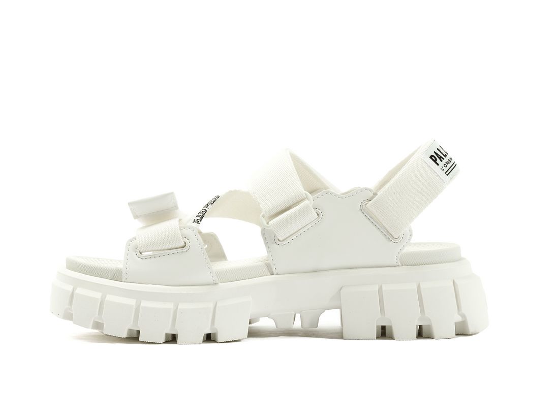 White Women Palladium Revolt Mono Sandals | US-FM7930624