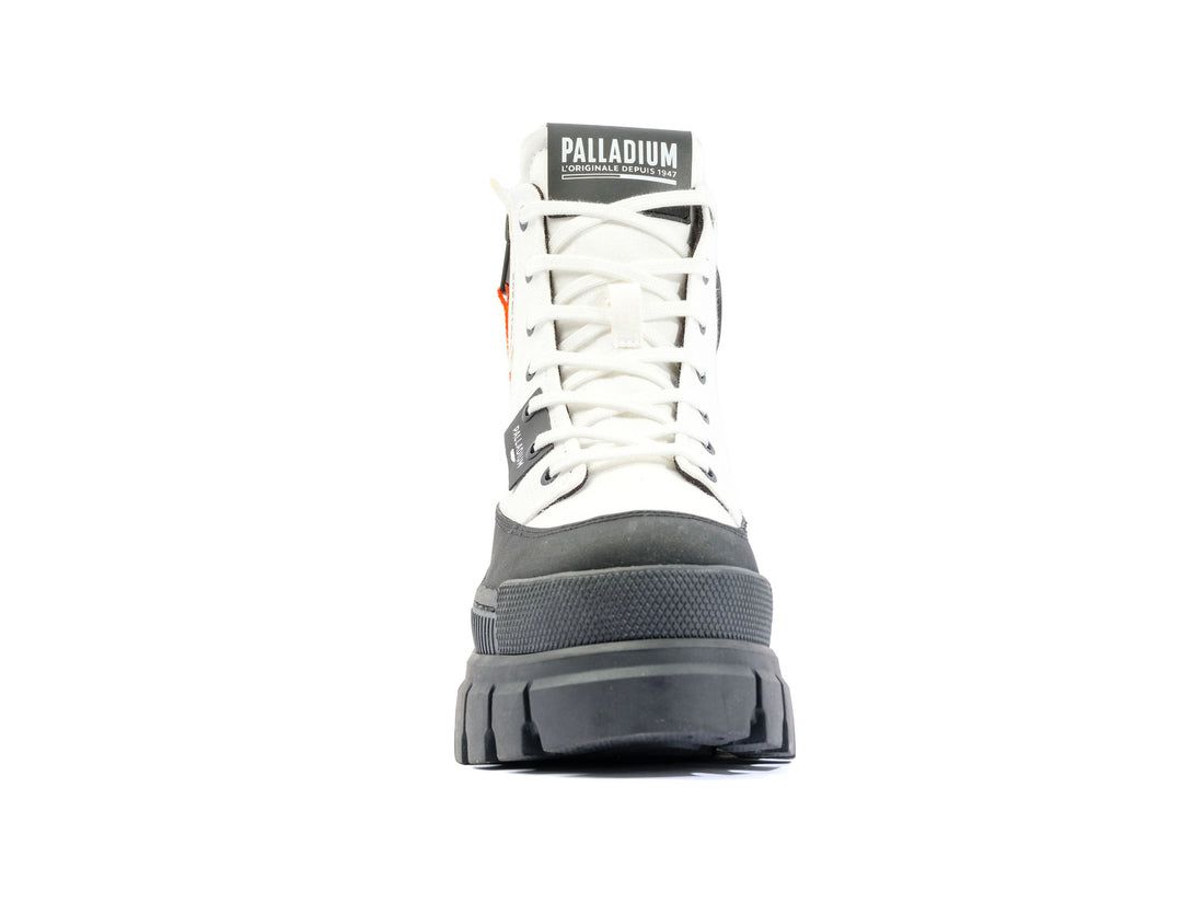 White / Black Women Palladium Revolt Zip Tx Boots | US-AP2839607