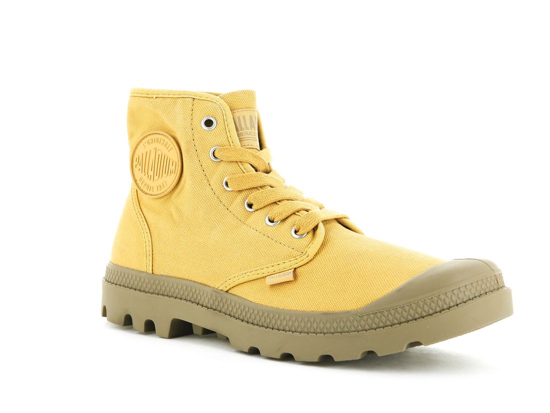 Yellow Women Palladium Pampa Hi Boots | US-CL4963780