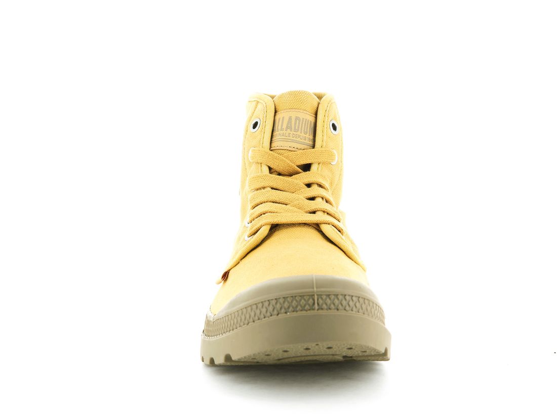 Yellow Women Palladium Pampa Hi Boots | US-CL4963780