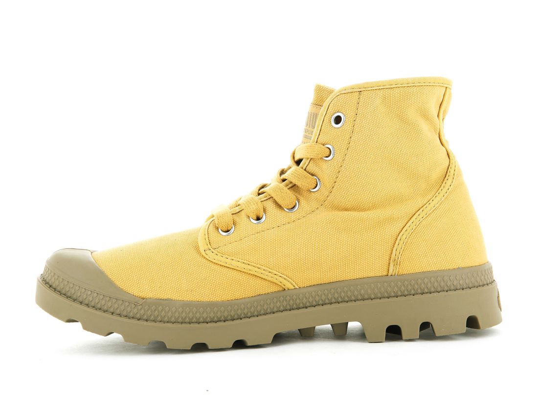 Yellow Women Palladium Pampa Hi Boots | US-CL4963780