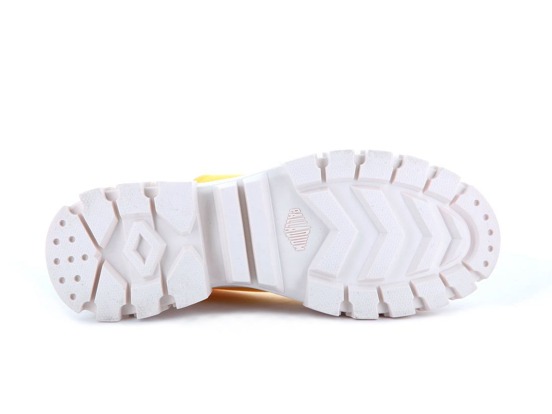 Yellow / White Women Palladium Revolt Lo Tx Sneakers | US-EN3248950